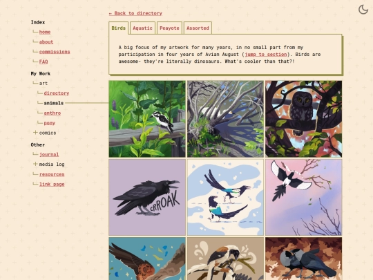 art/animals screenshot