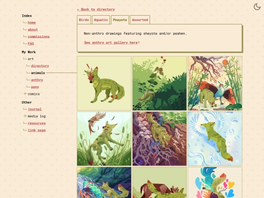 art/animals/peayote screenshot