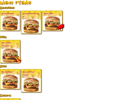 pages/menu screenshot