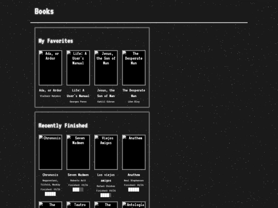 books screenshot