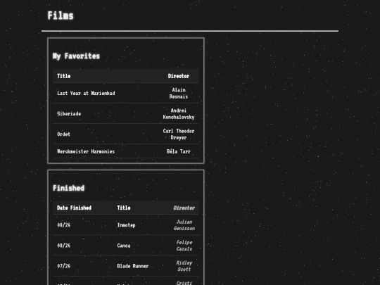 films screenshot
