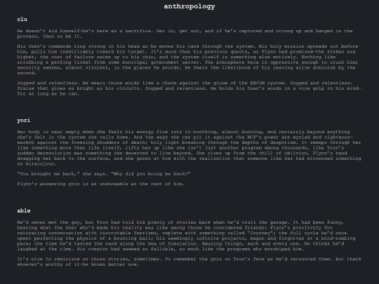 fic/drabbles/anthropology screenshot