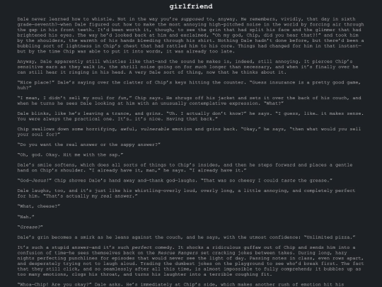 fic/drabbles/girlfriend screenshot