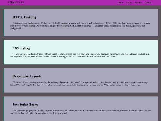 HTML&CSS/navtask/service screenshot