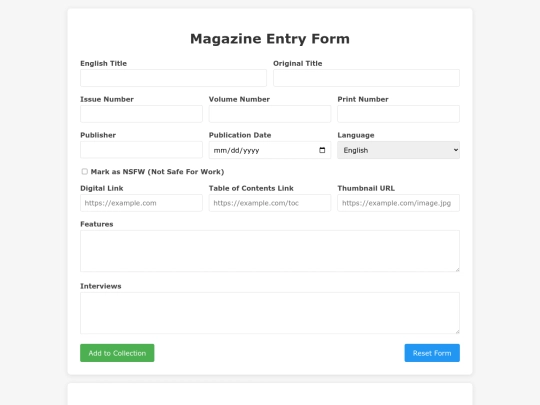 InputForm screenshot