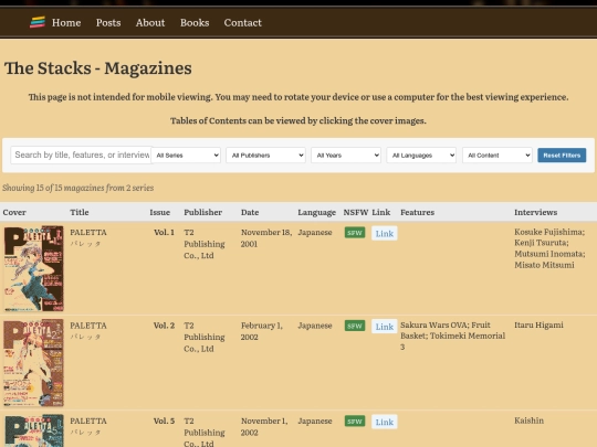 magazinecollection screenshot