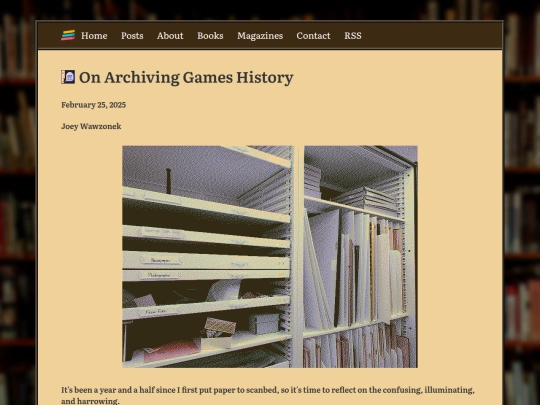 posts/2025-02-25-Thoughts-on-Archiving screenshot
