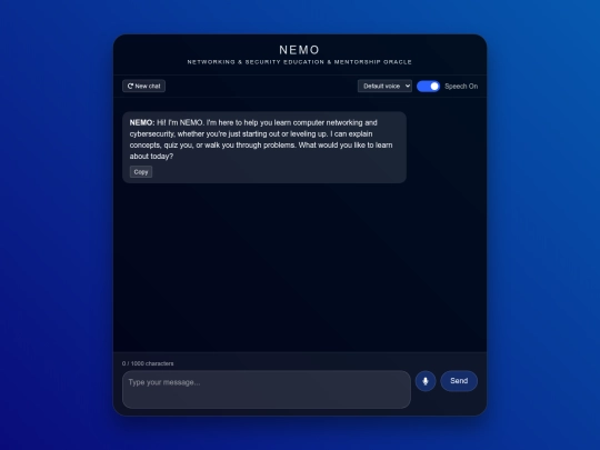 ChatBots/NEMO screenshot