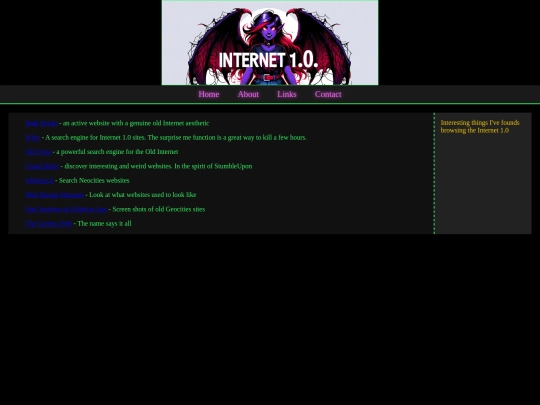 links screenshot