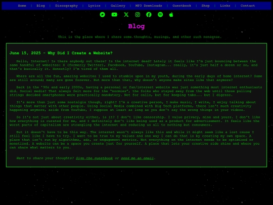 blog screenshot