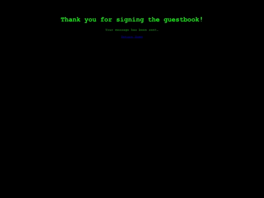 thankyou screenshot