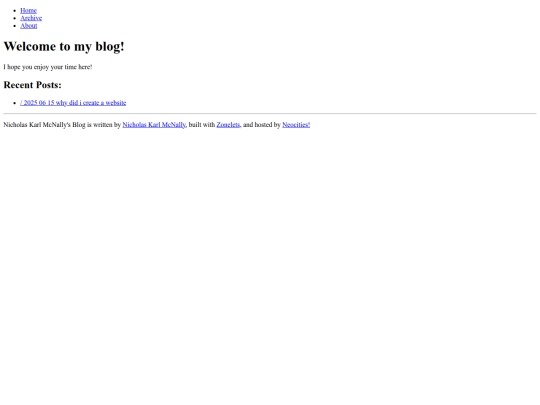 zonelets/blog screenshot