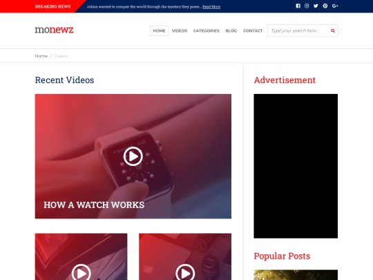 videos screenshot