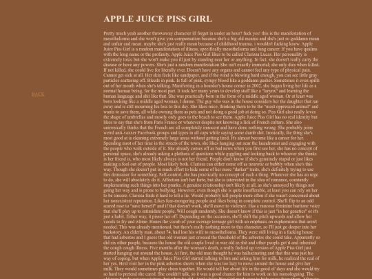 applejuicepissgirl screenshot