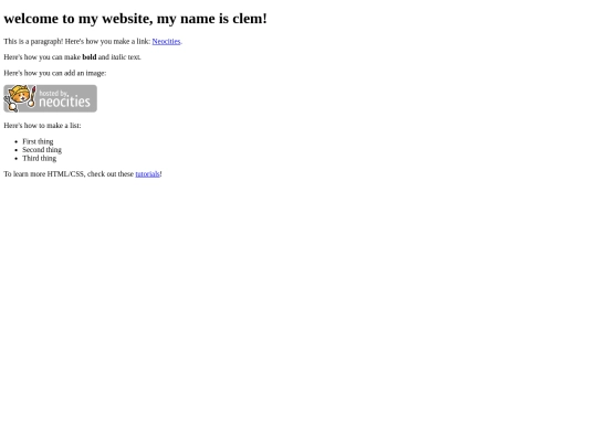 index screenshot