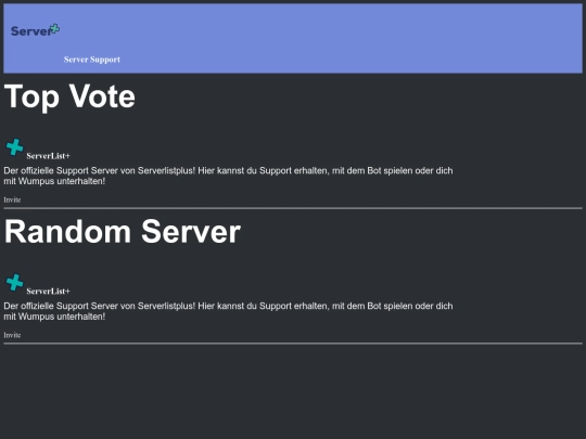 server screenshot