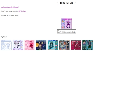 cliques/rpg screenshot