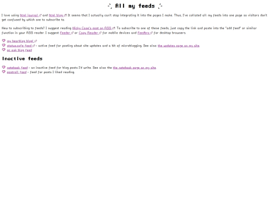feeds screenshot