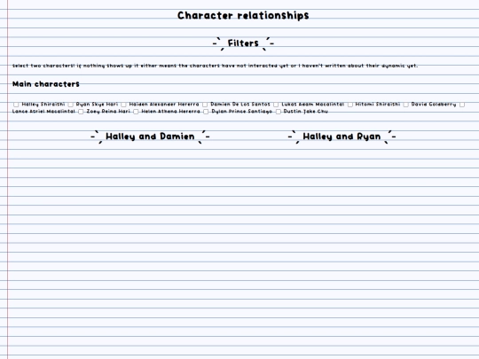ocs/relationships screenshot