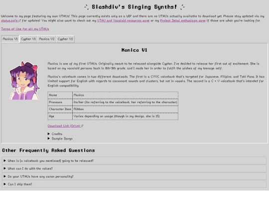 singingsynth screenshot