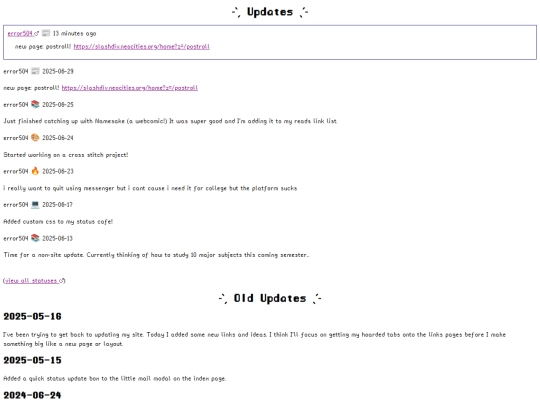 updates screenshot