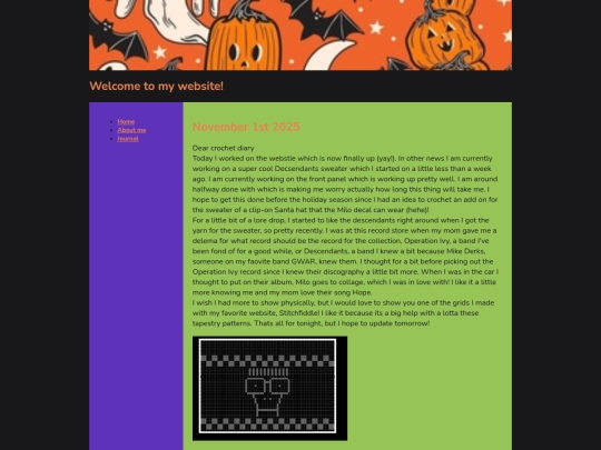 journal/November/november1 screenshot