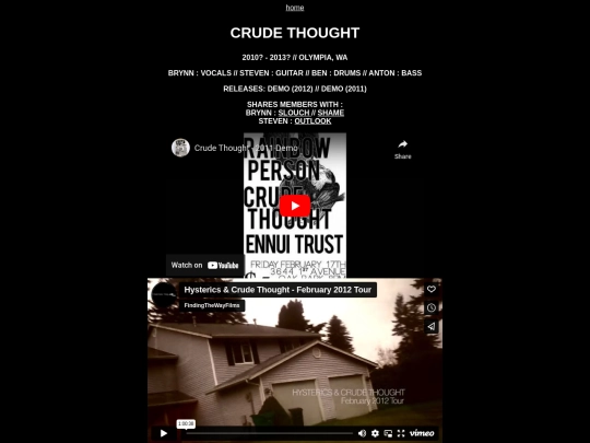 crudethought screenshot