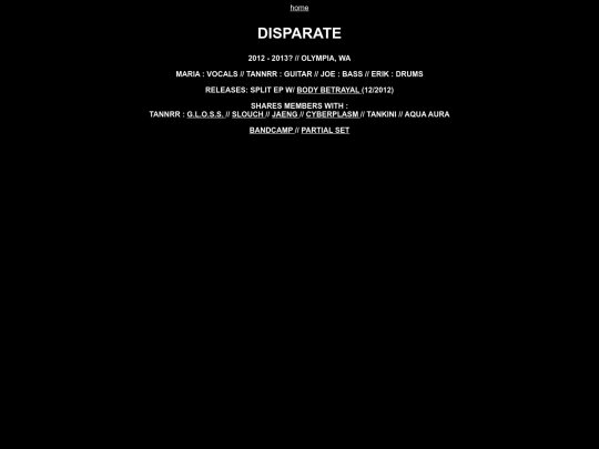 disparate screenshot