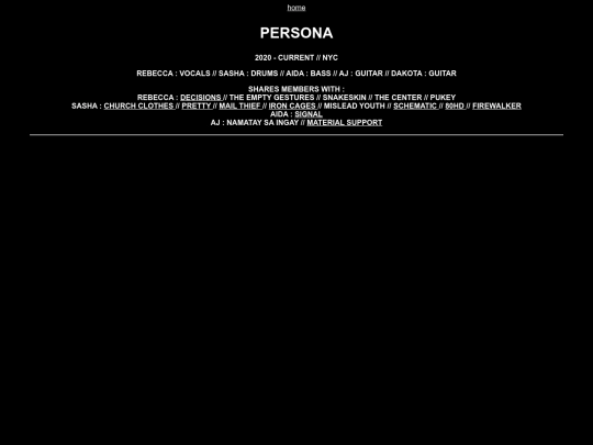 persona screenshot