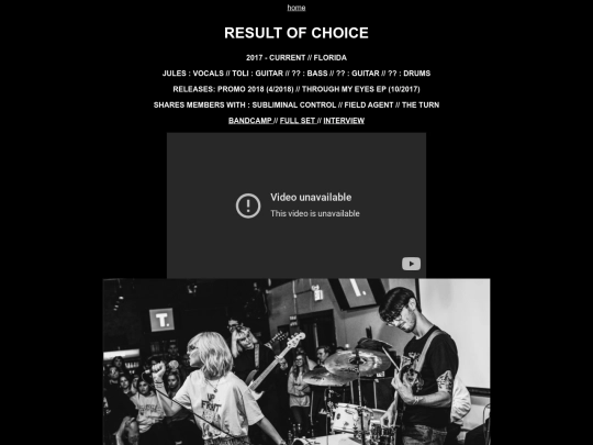 resultofchoice screenshot