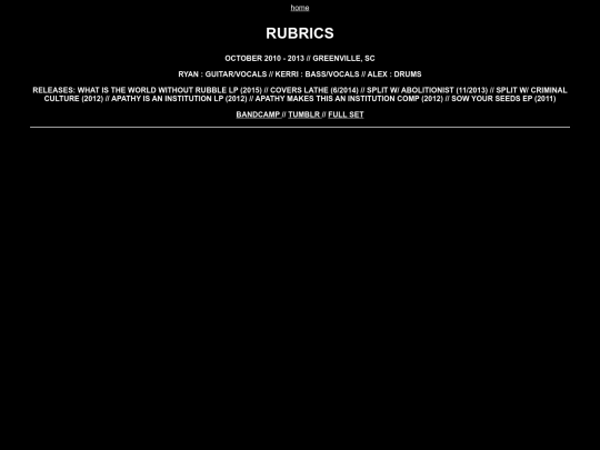 rubrics screenshot