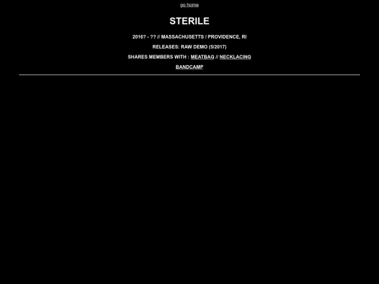 sterile screenshot