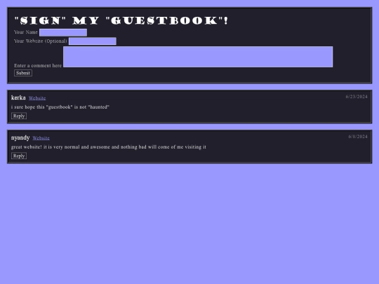 guestbook/guestbook screenshot