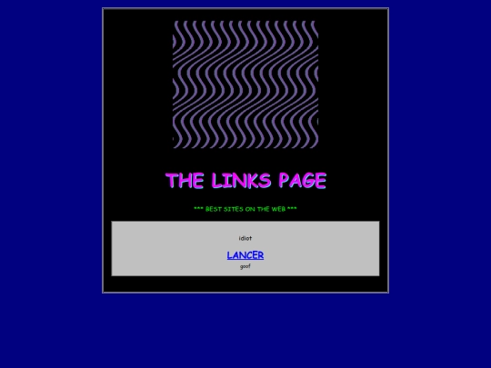 links screenshot