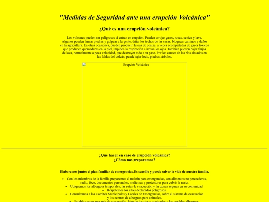 Medidas de prevencion para erupciones Volcánicas screenshot