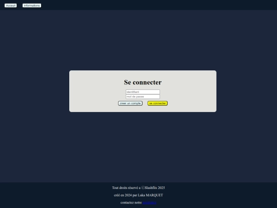 slashflix/connexion screenshot