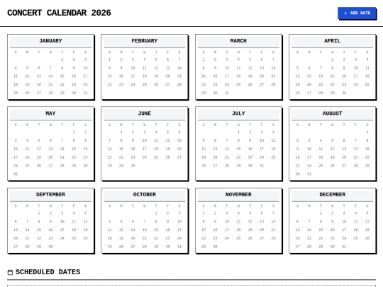 Calendar screenshot