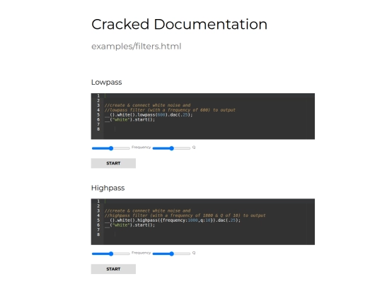 Cracked/docs/examples/filters screenshot