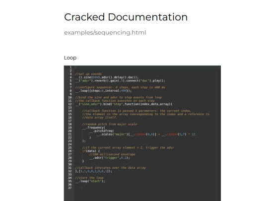 Cracked/docs/examples/sequencing screenshot