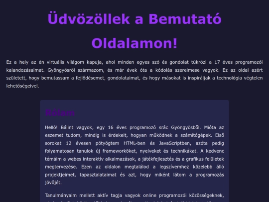 weblap screenshot