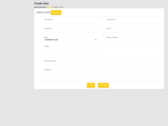 Forms/create-user screenshot