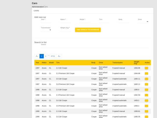 Forms/newCar-data screenshot