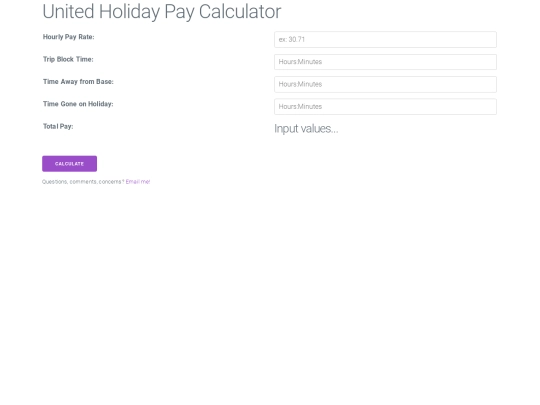 holidaypay screenshot