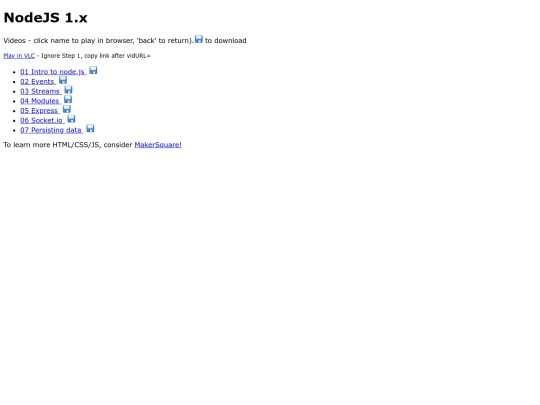 nodejs screenshot