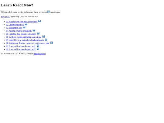 react screenshot