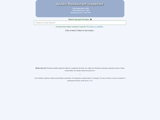 rest/search screenshot