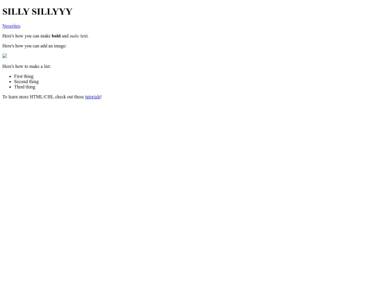 index screenshot