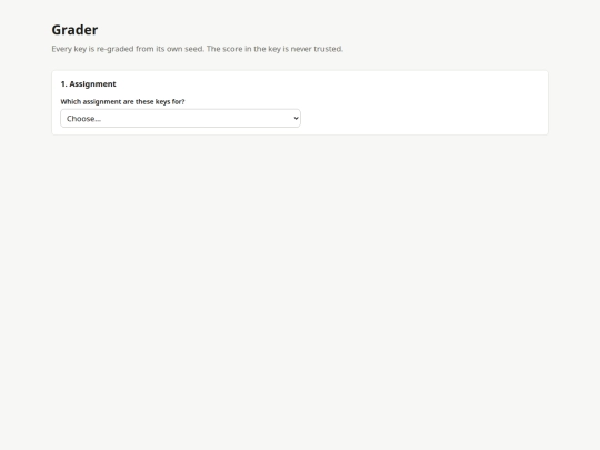 grader screenshot