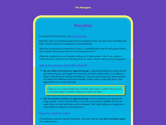 plurality screenshot