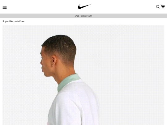 nike sportswear screenshot